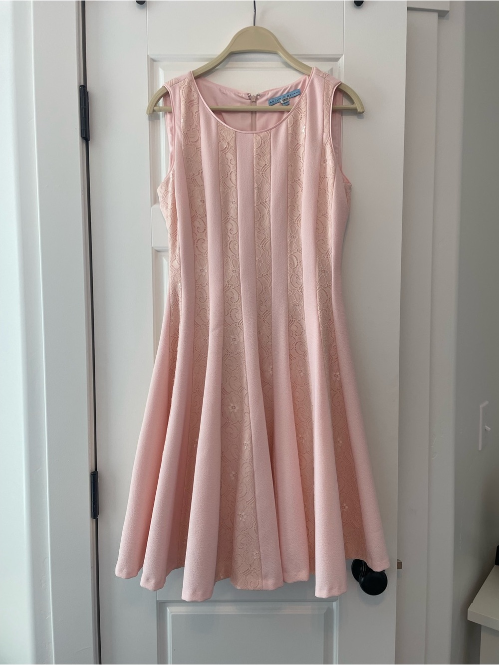 ANTONIO MELANI Blush Pink Midi Dress